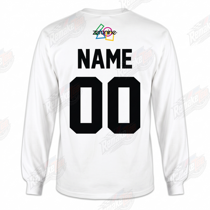 Zeronine White vintage BMX racing jersey - alternate product view
