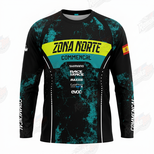 Zona Norte Commencal vintage BMX racing jersey - product view