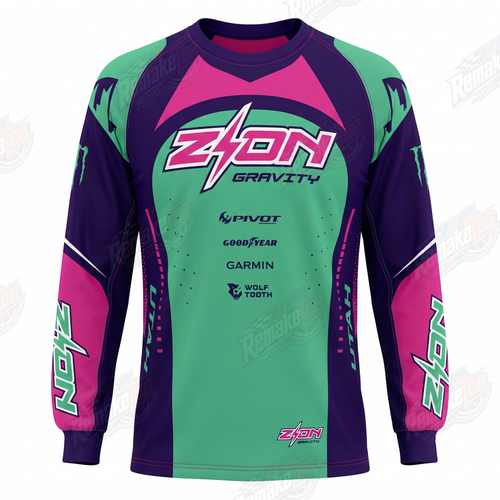 Zyon Gravity vintage BMX racing jersey - product view