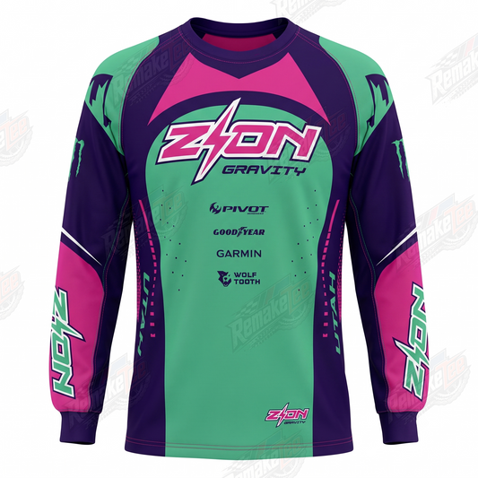 Zyon Gravity vintage BMX racing jersey - product view