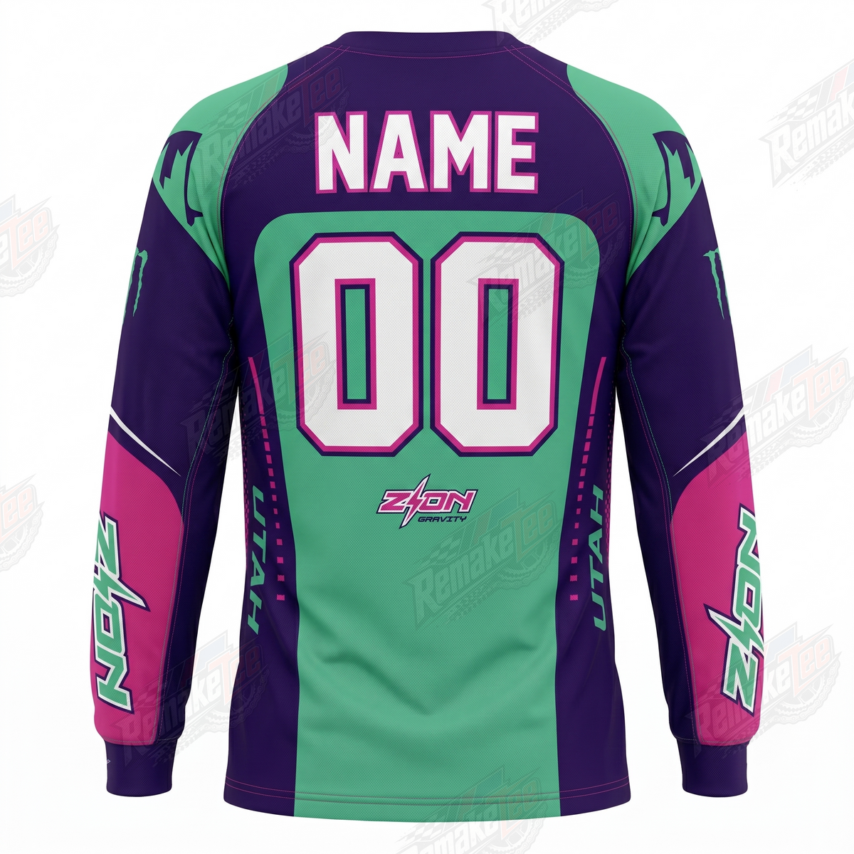 Zyon Gravity vintage BMX racing jersey - alternate product view