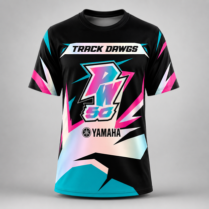 Yamaha PW vintage VMX racing jersey - design detail 3