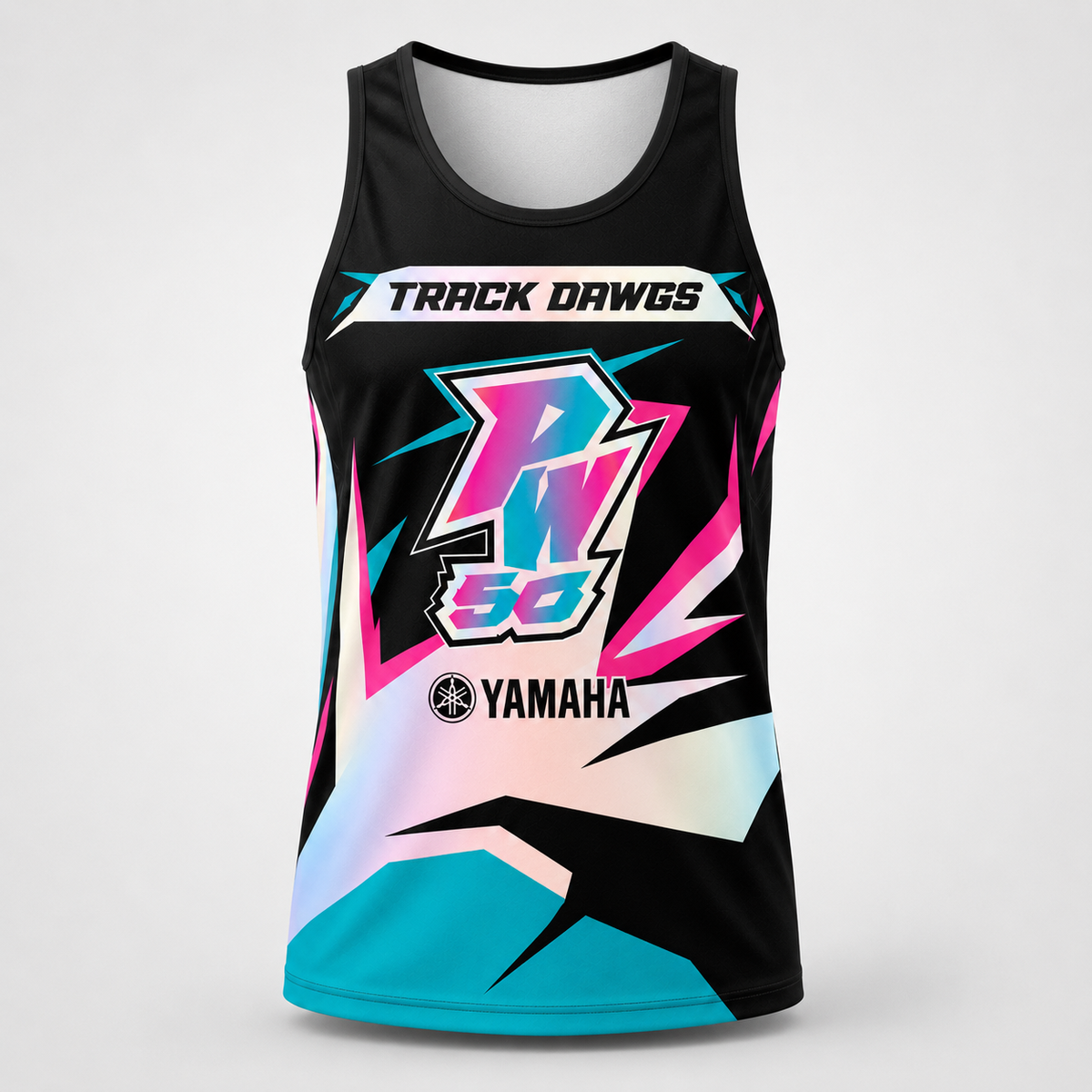 Yamaha PW vintage VMX racing jersey - design detail 5