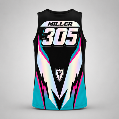Yamaha PW vintage VMX racing jersey - design detail 6