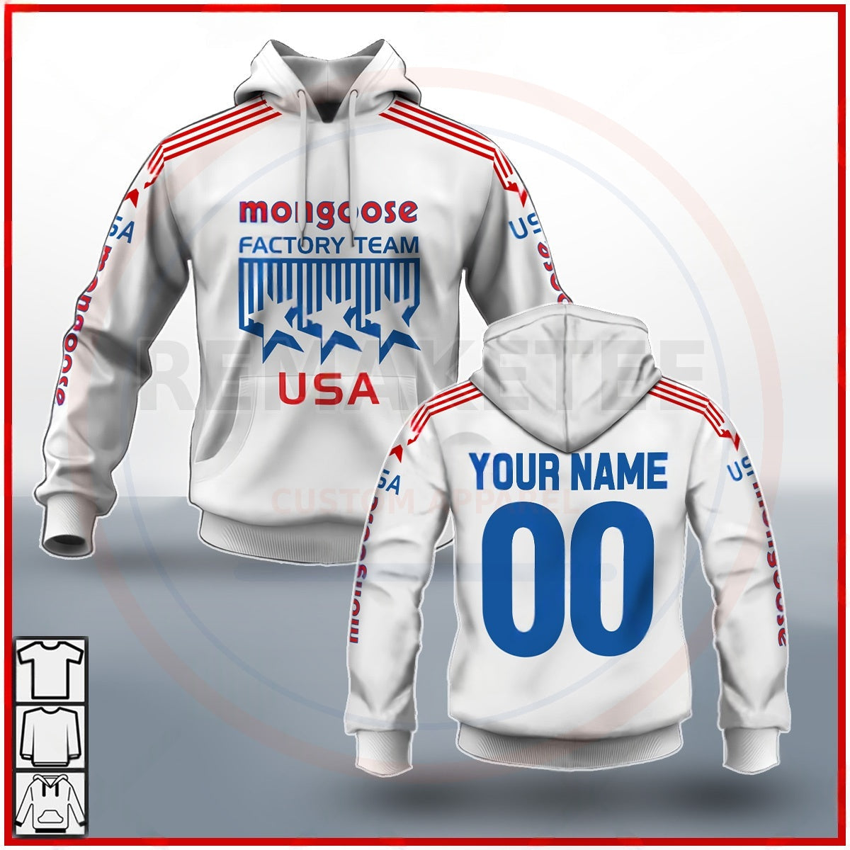 RemakeTee Custom Vintage Retro BMX Racing Jersey 009