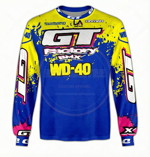RemakeTee Custom Vintage Retro BMX Racing Jersey 166