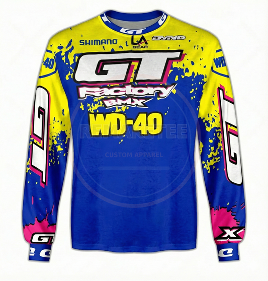 RemakeTee Custom Vintage Retro BMX Racing Jersey 166