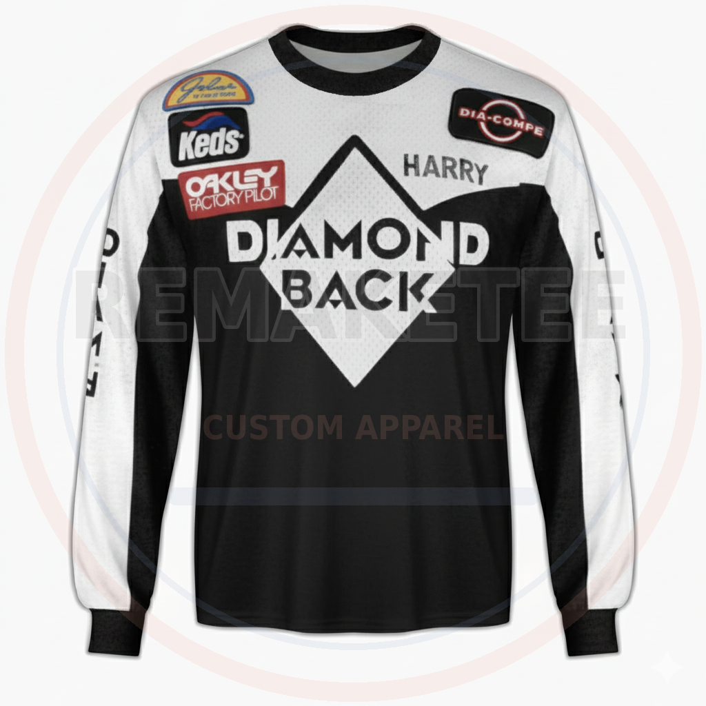 RemakeTee Custom Vintage Retro BMX Racing Jersey 142