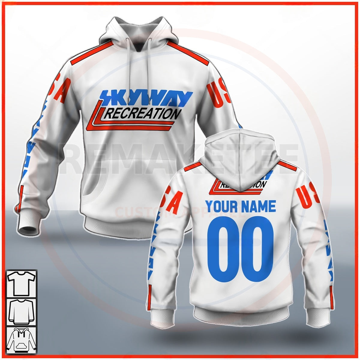 RemakeTee Custom Vintage Retro BMX Racing Jersey 032