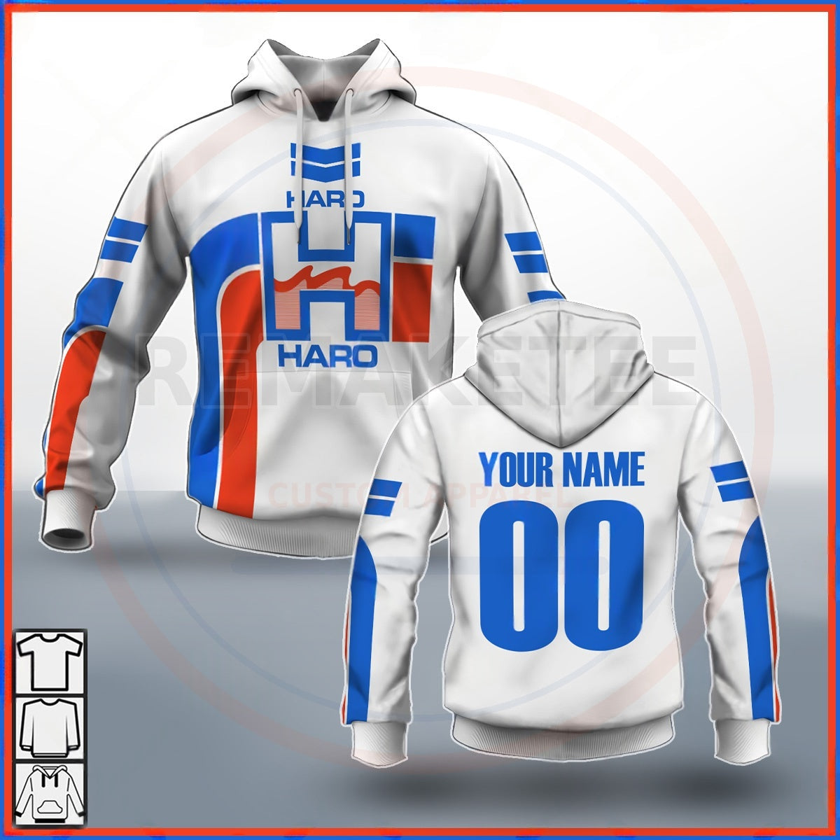 RemakeTee Custom Vintage Retro BMX Racing Jersey 039