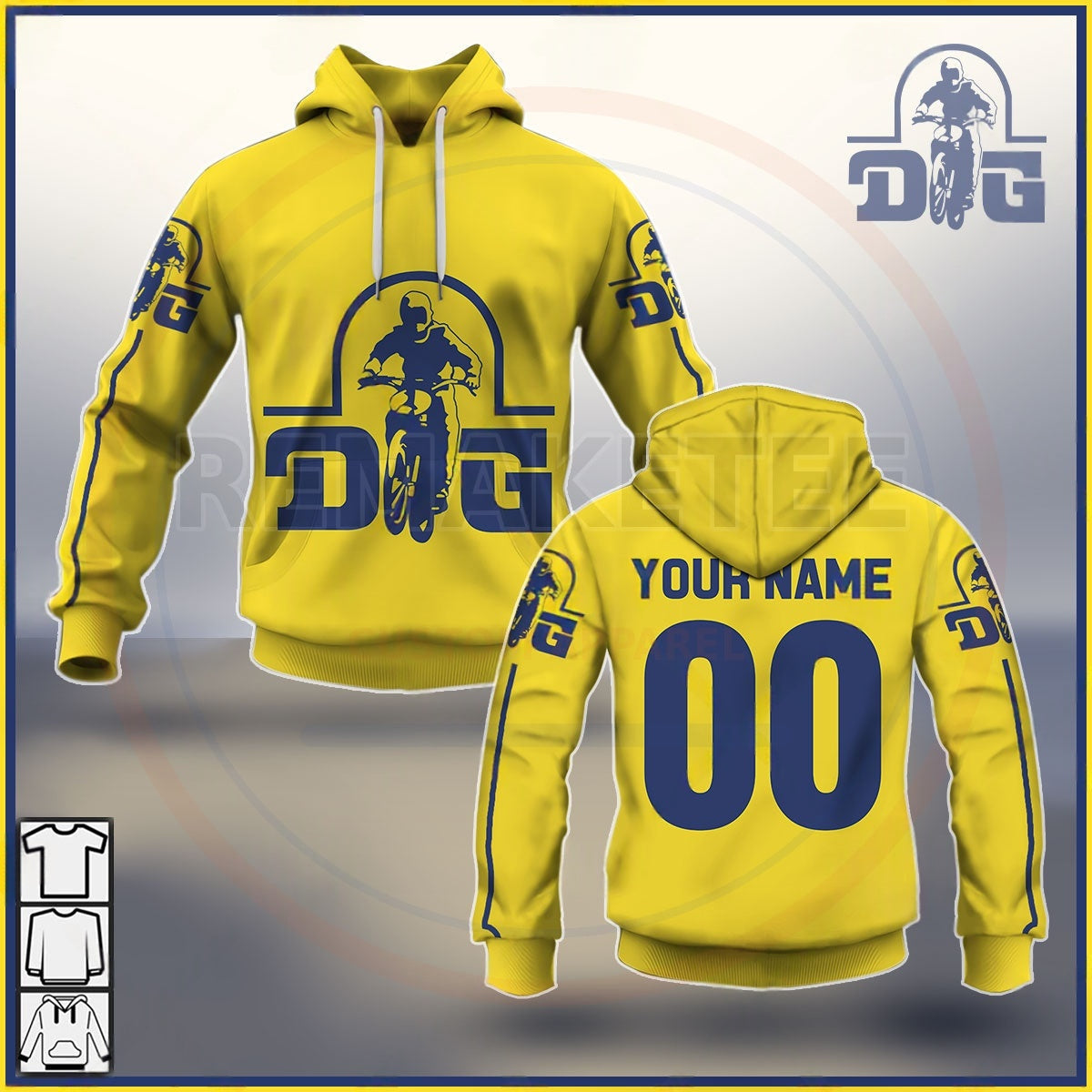 RemakeTee Custom Vintage Retro BMX Racing Jersey 005