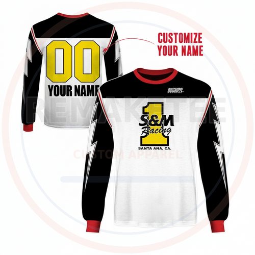 RemakeTee Custom Vintage Retro BMX Racing Jersey 132