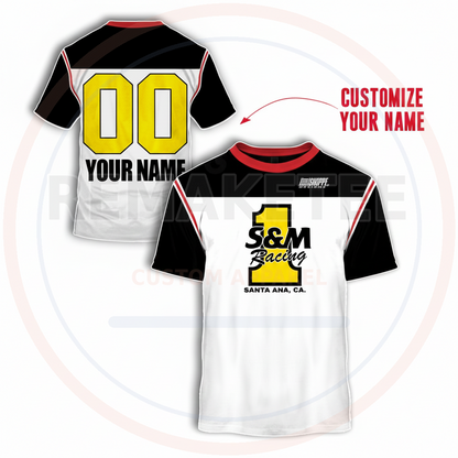 RemakeTee Custom Vintage Retro BMX Racing Jersey 132