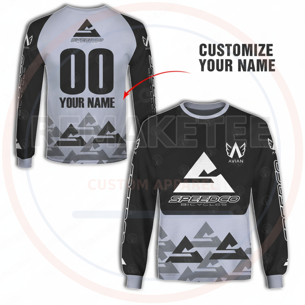 RemakeTee Custom Vintage Retro BMX Racing Jersey 134
