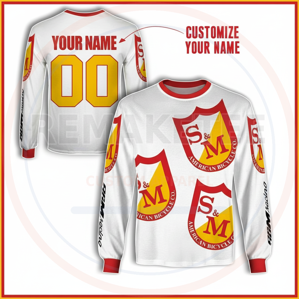 RemakeTee Custom Vintage Retro BMX Racing Jersey 133