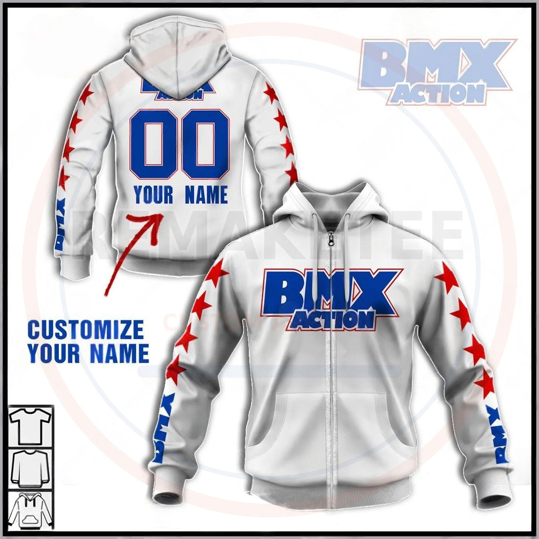 RemakeTee Custom Vintage Retro BMX Racing Jersey 074