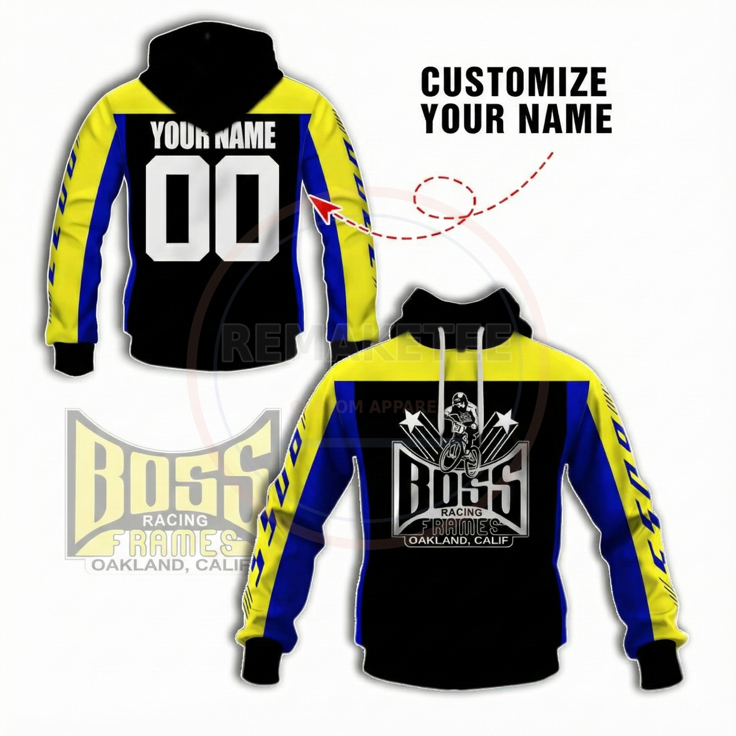 RemakeTee Custom Vintage Retro BMX Racing Jersey 076