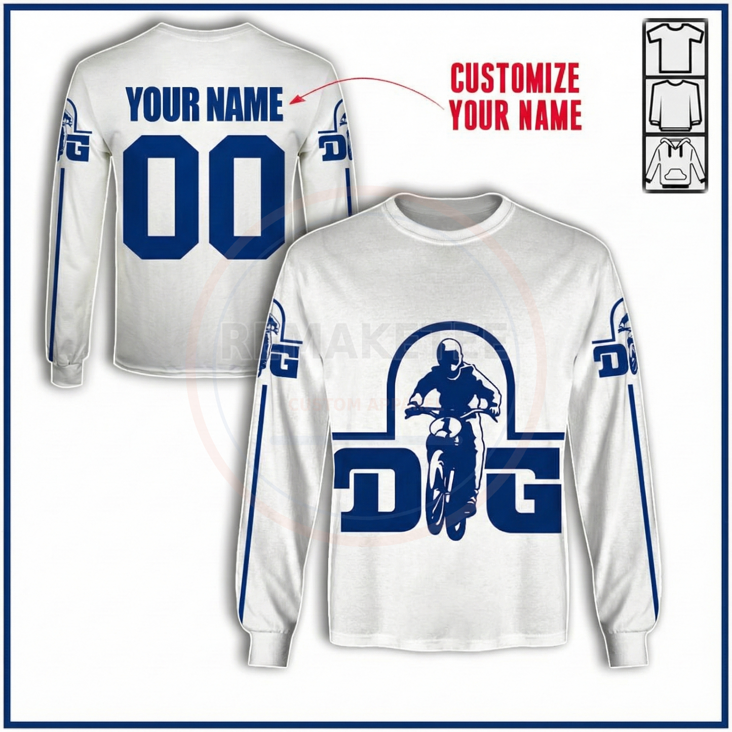 RemakeTee Custom Vintage Retro BMX Racing Jersey 080