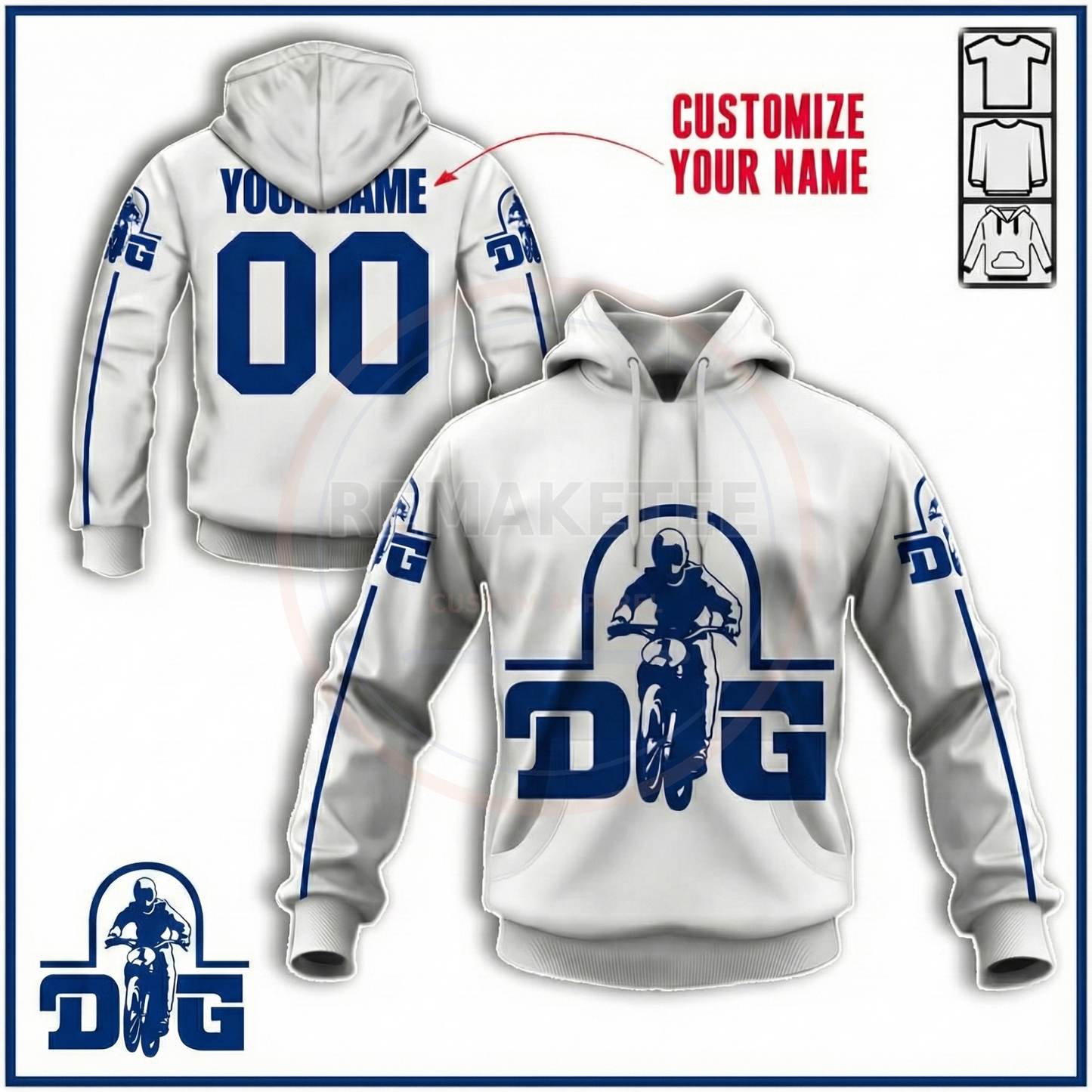 RemakeTee Custom Vintage Retro BMX Racing Jersey 080