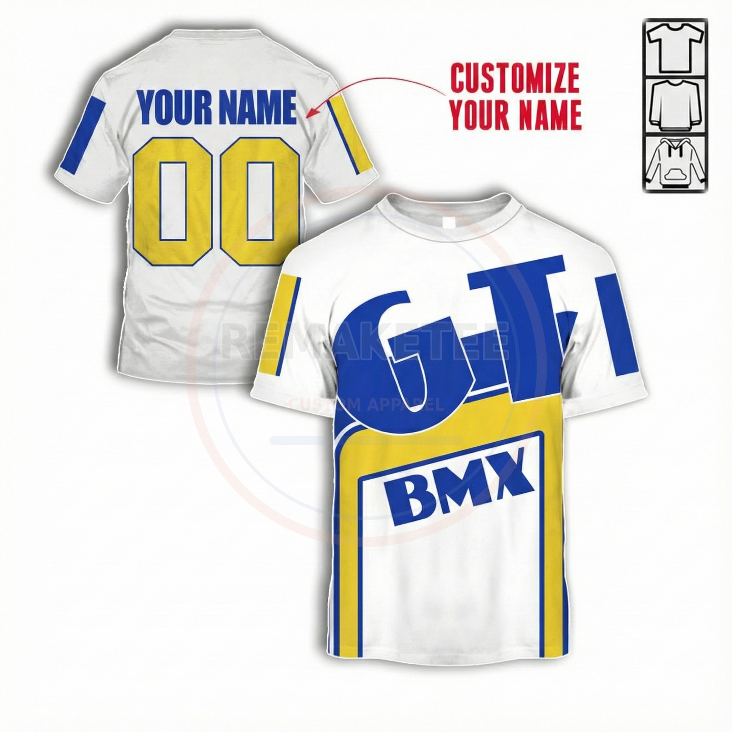 RemakeTee Custom Vintage Retro BMX Racing Jersey 083