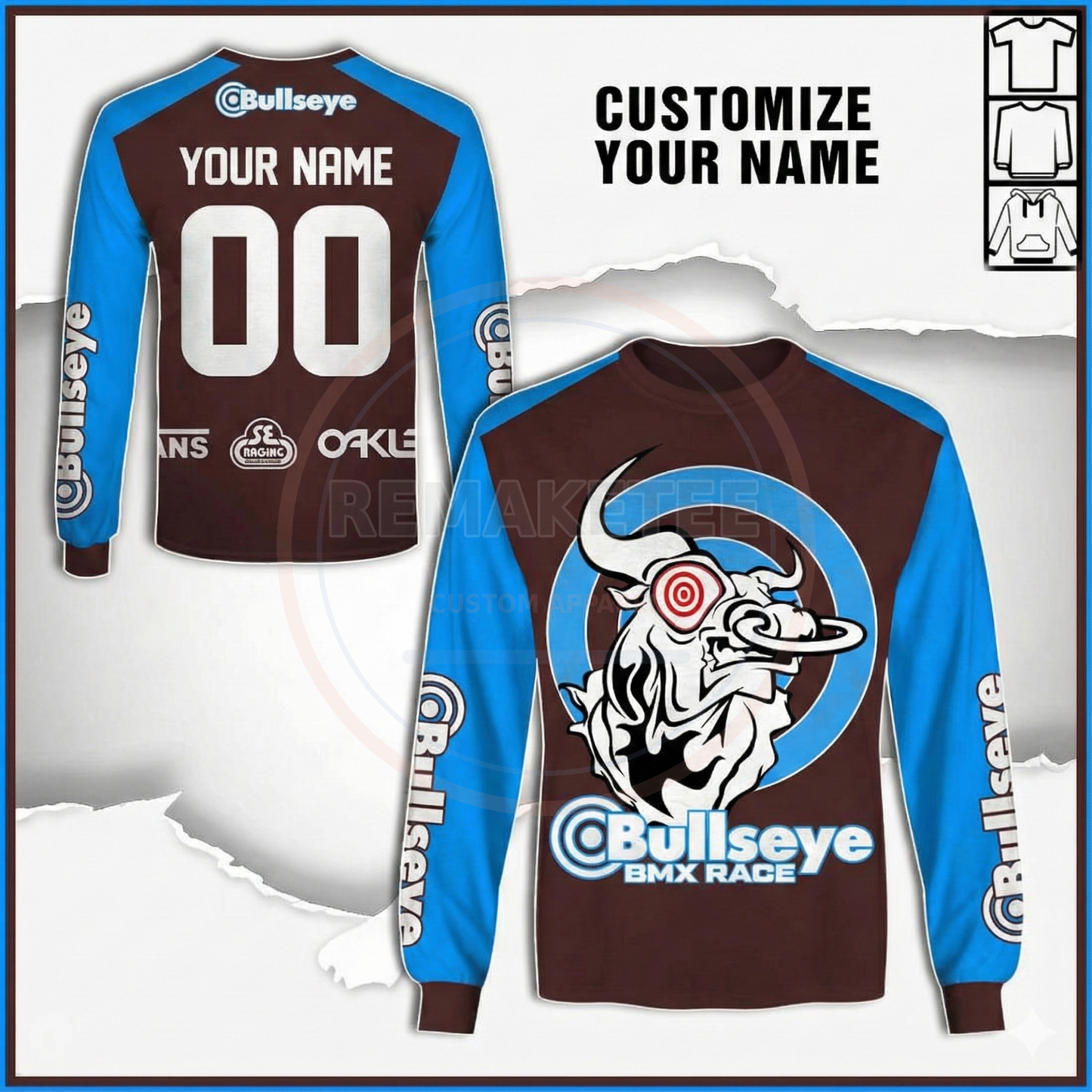 RemakeTee Custom Vintage Retro BMX Racing Jersey 101