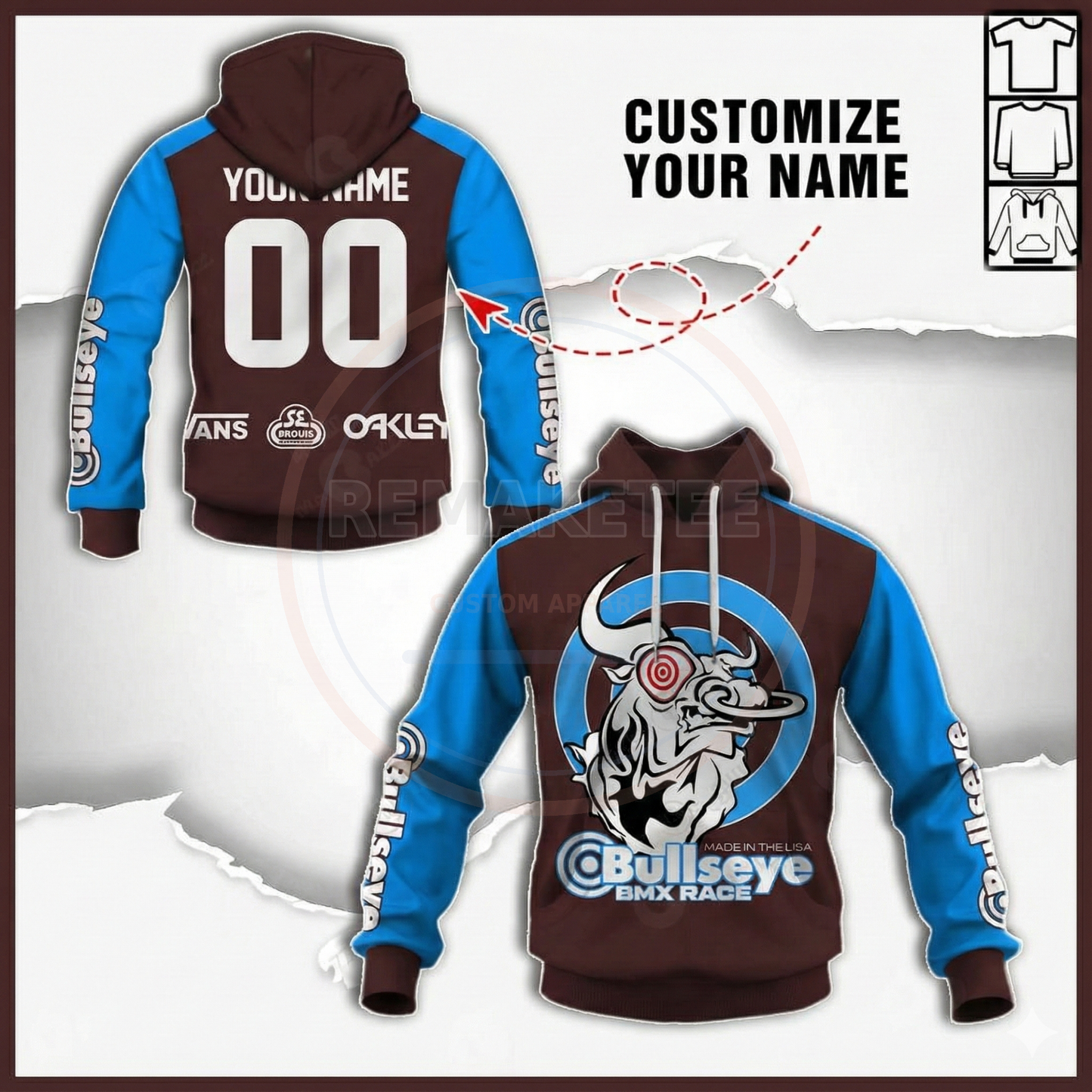 RemakeTee Custom Vintage Retro BMX Racing Jersey 101