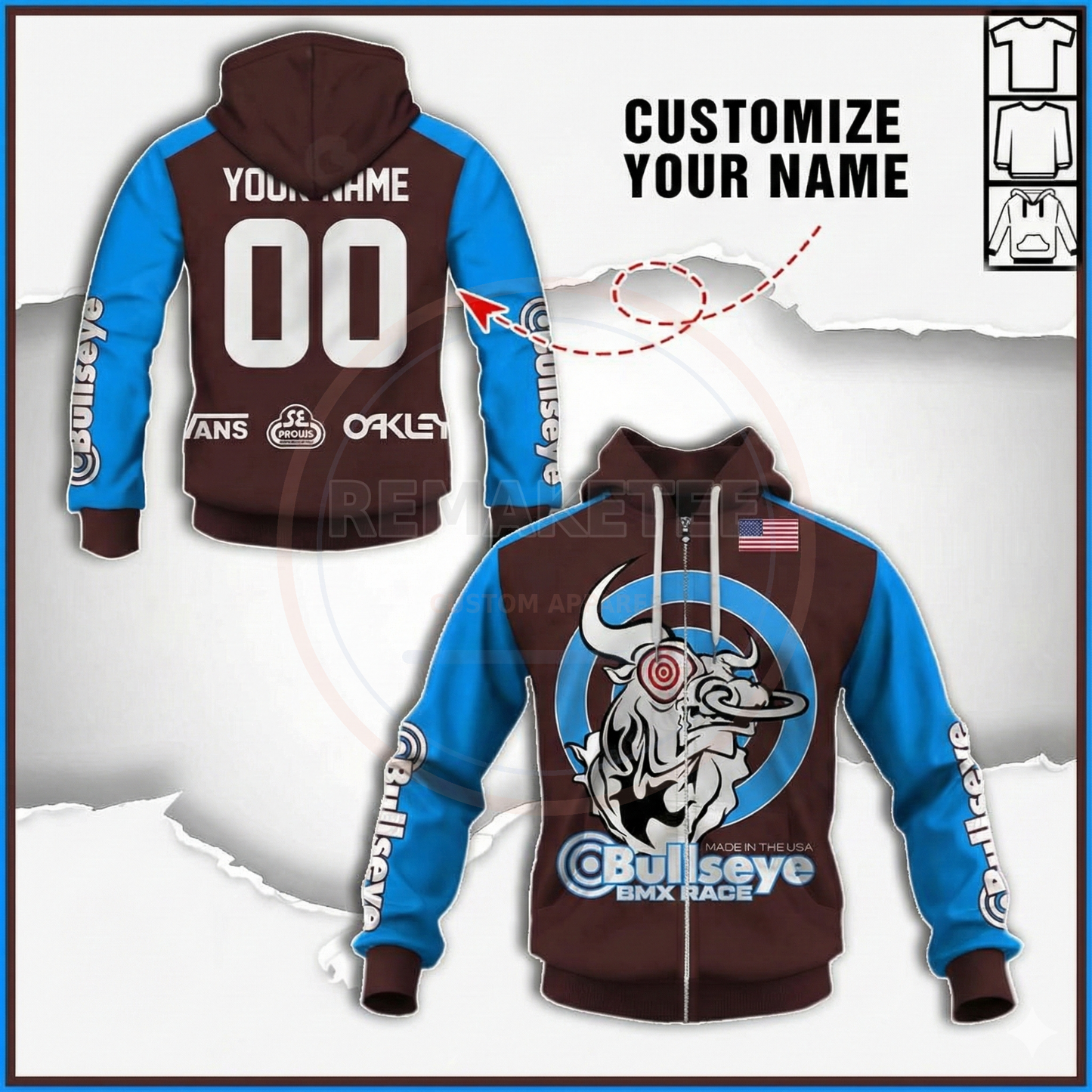 RemakeTee Custom Vintage Retro BMX Racing Jersey 101