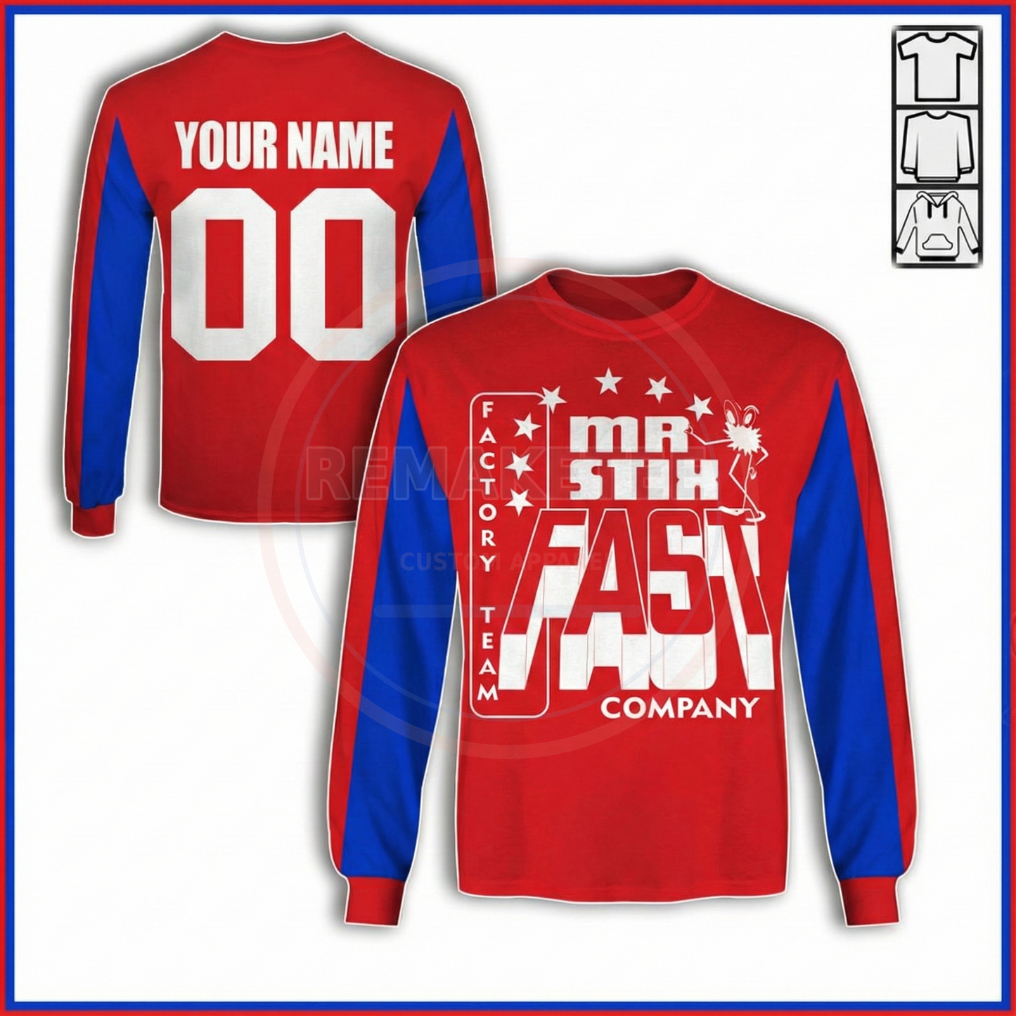 RemakeTee Custom Vintage Retro BMX Racing Jersey 102