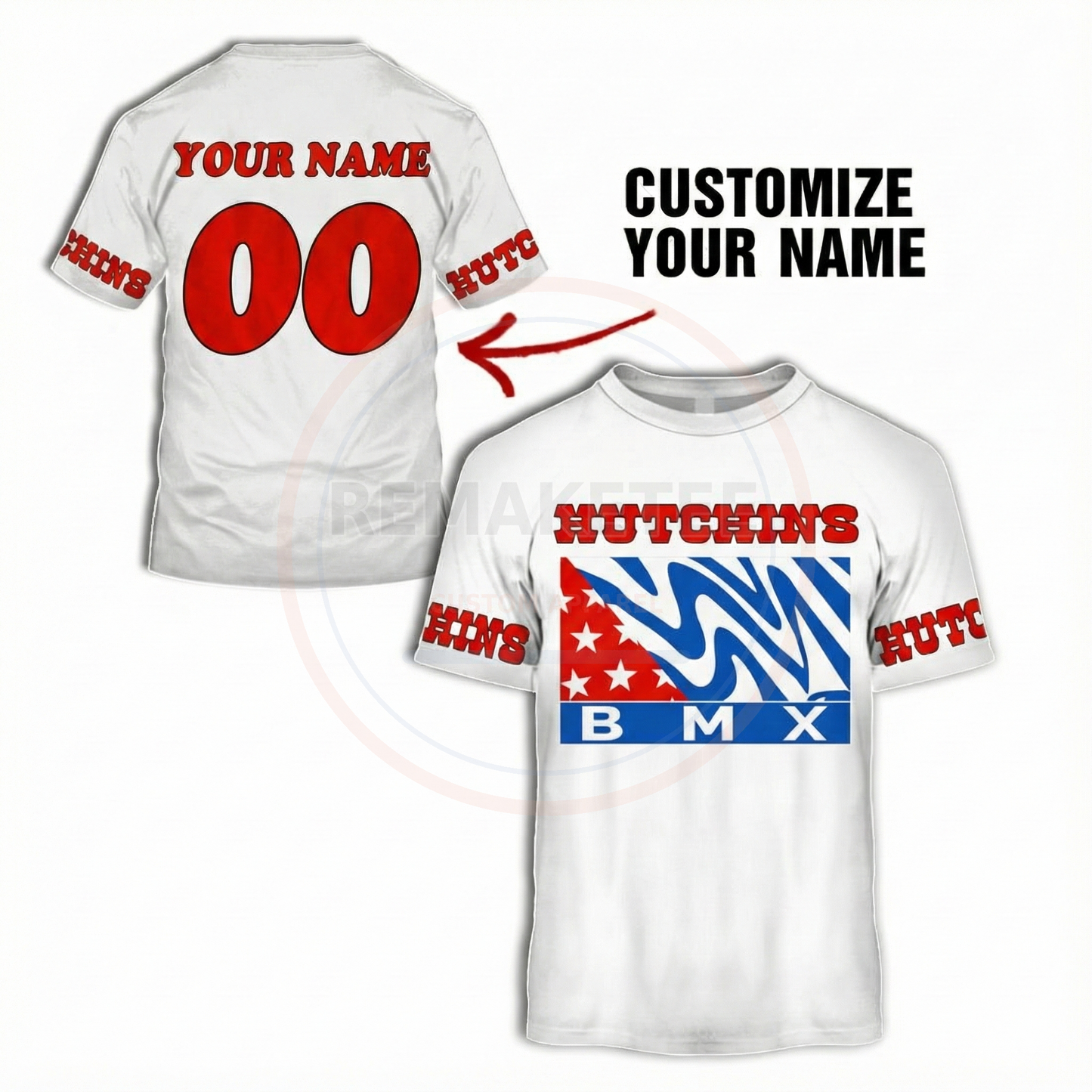 RemakeTee Custom Vintage Retro BMX Racing Jersey 095