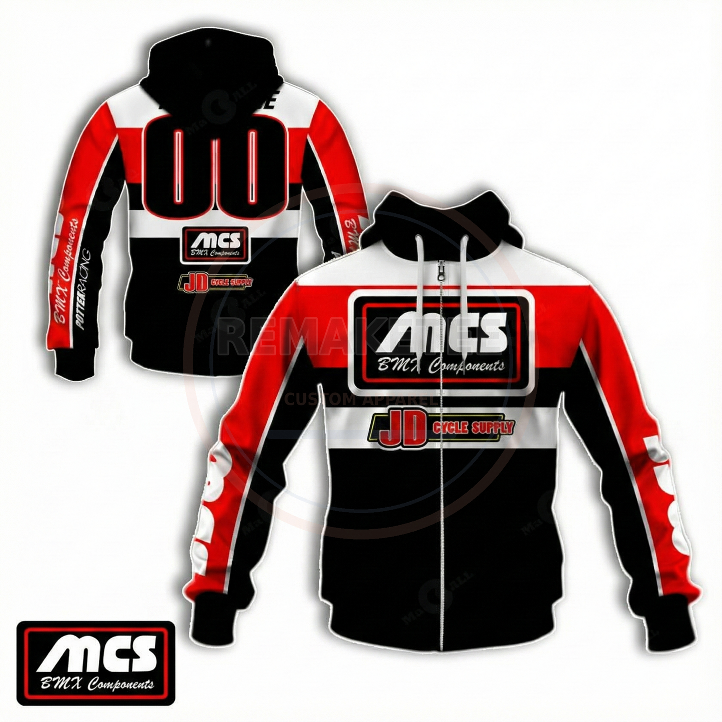 RemakeTee Custom Vintage Retro BMX Racing Jersey 096
