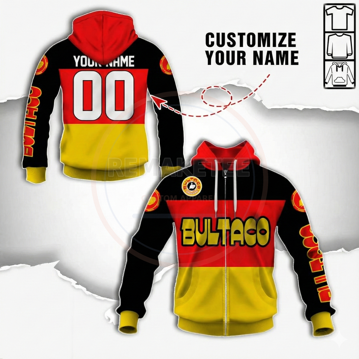 RemakeTee Custom Vintage Retro BMX Racing Jersey 091