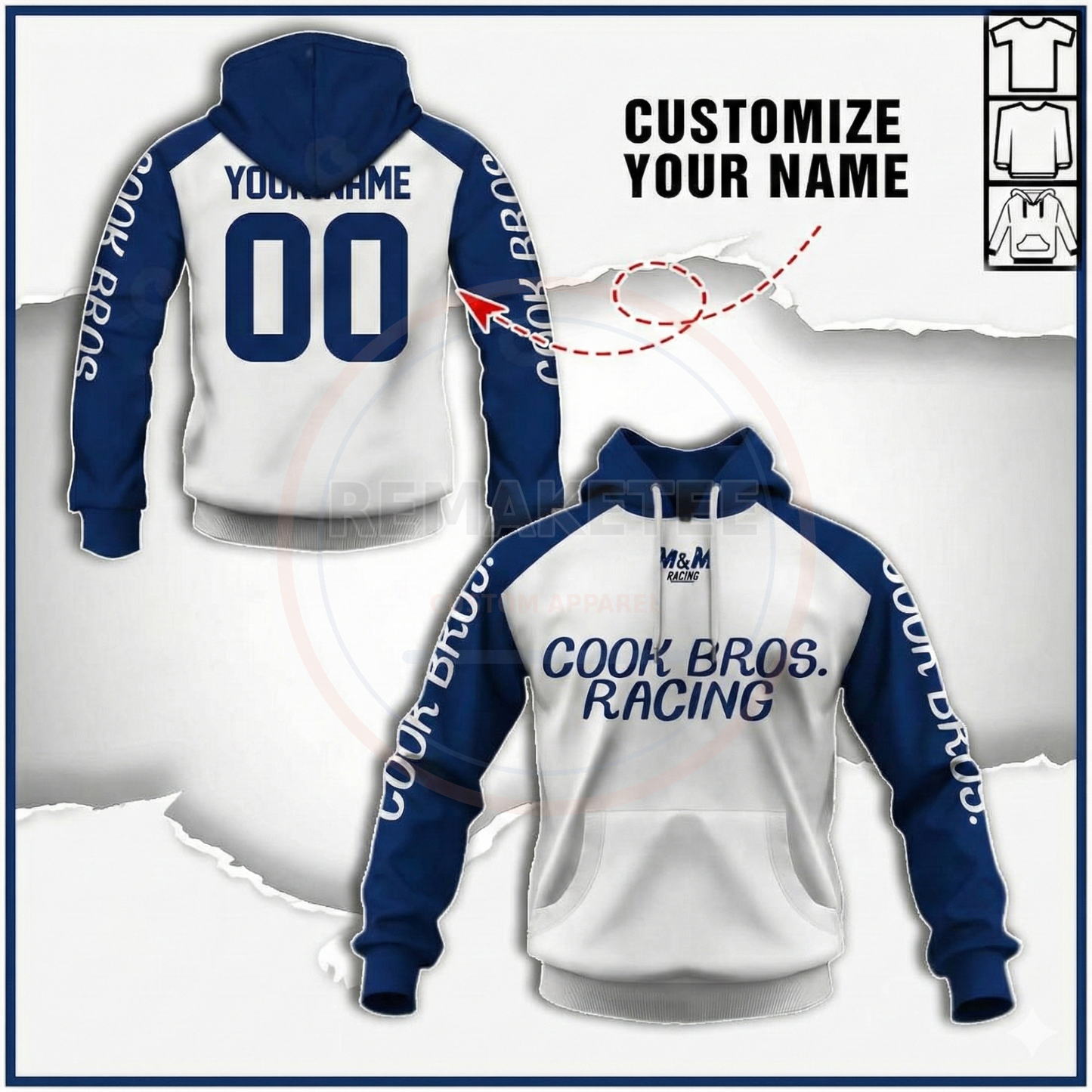 RemakeTee Custom Vintage Retro BMX Racing Jersey 092