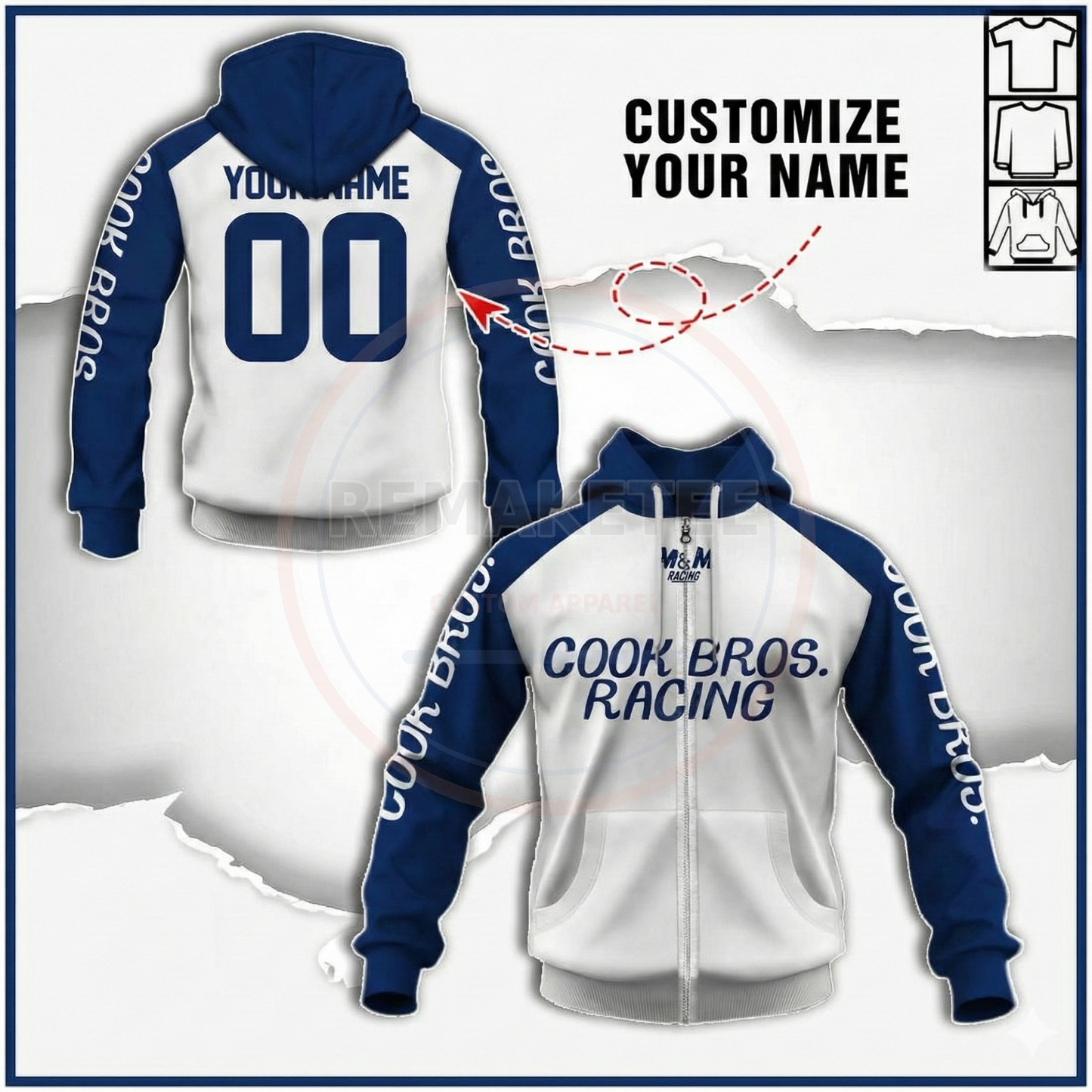 RemakeTee Custom Vintage Retro BMX Racing Jersey 092
