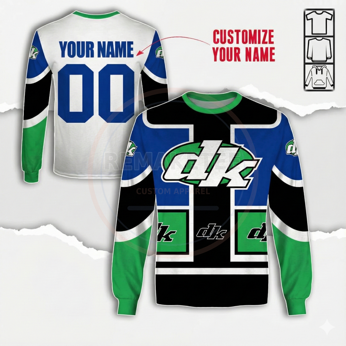 RemakeTee Custom Vintage Retro BMX Racing Jersey 093