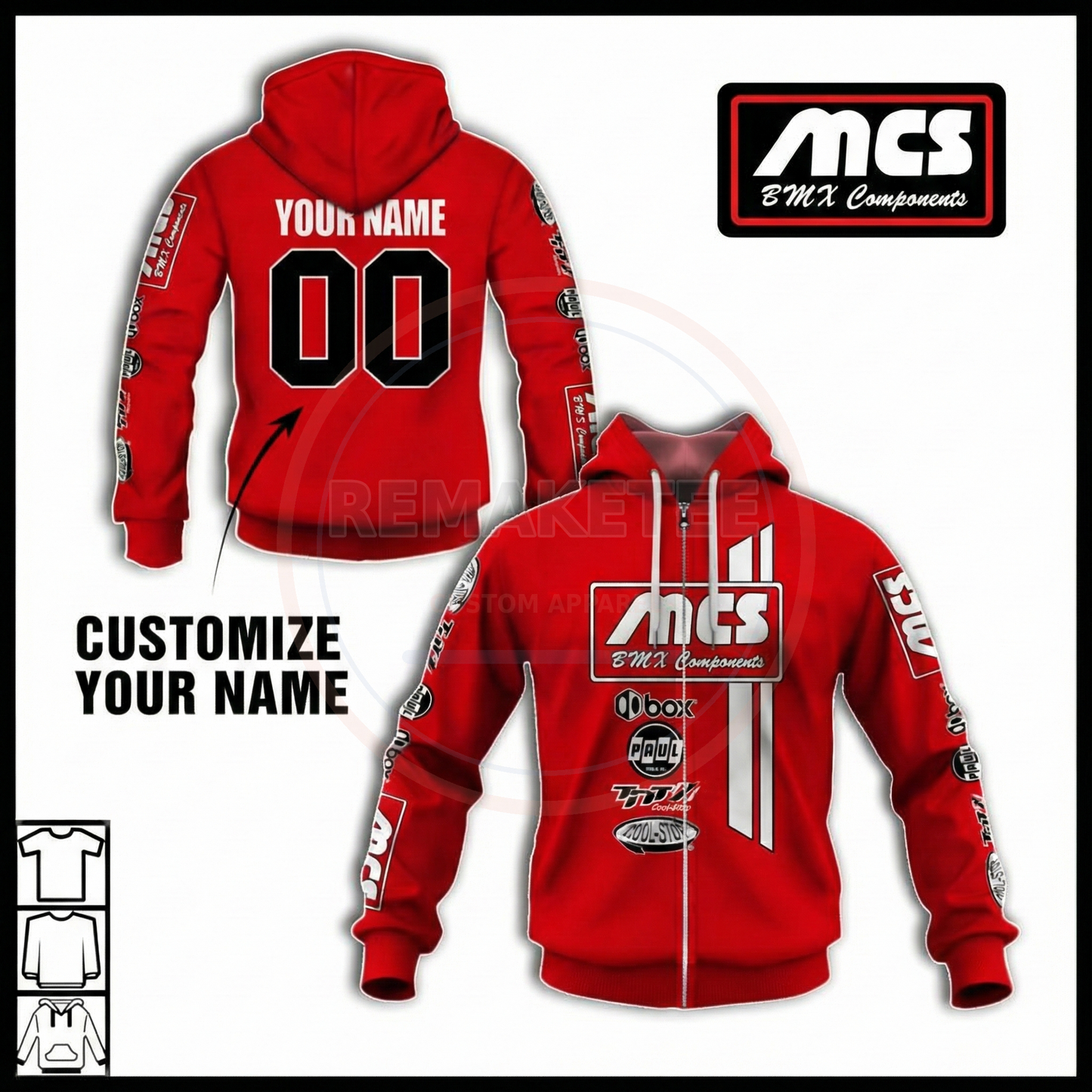 RemakeTee Custom Vintage Retro BMX Racing Jersey 097