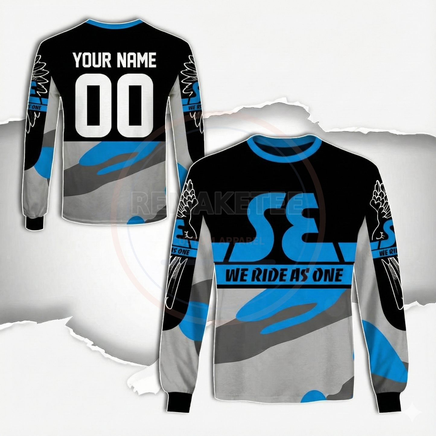 RemakeTee Custom Vintage Retro BMX Racing Jersey 114