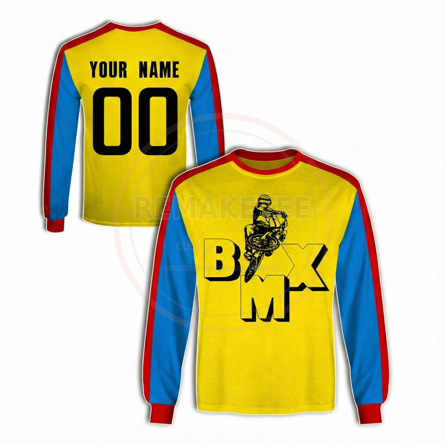 RemakeTee Custom Vintage Retro BMX Racing Jersey 127