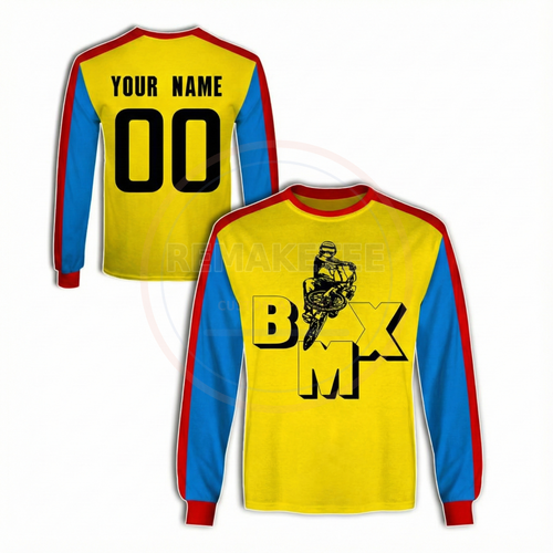 RemakeTee Custom Vintage Retro BMX Racing Jersey 127
