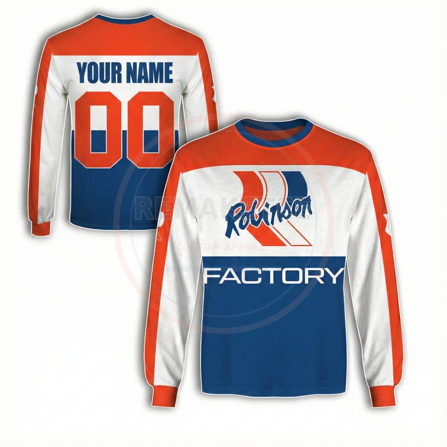 RemakeTee Custom Vintage Retro BMX Racing Jersey 129