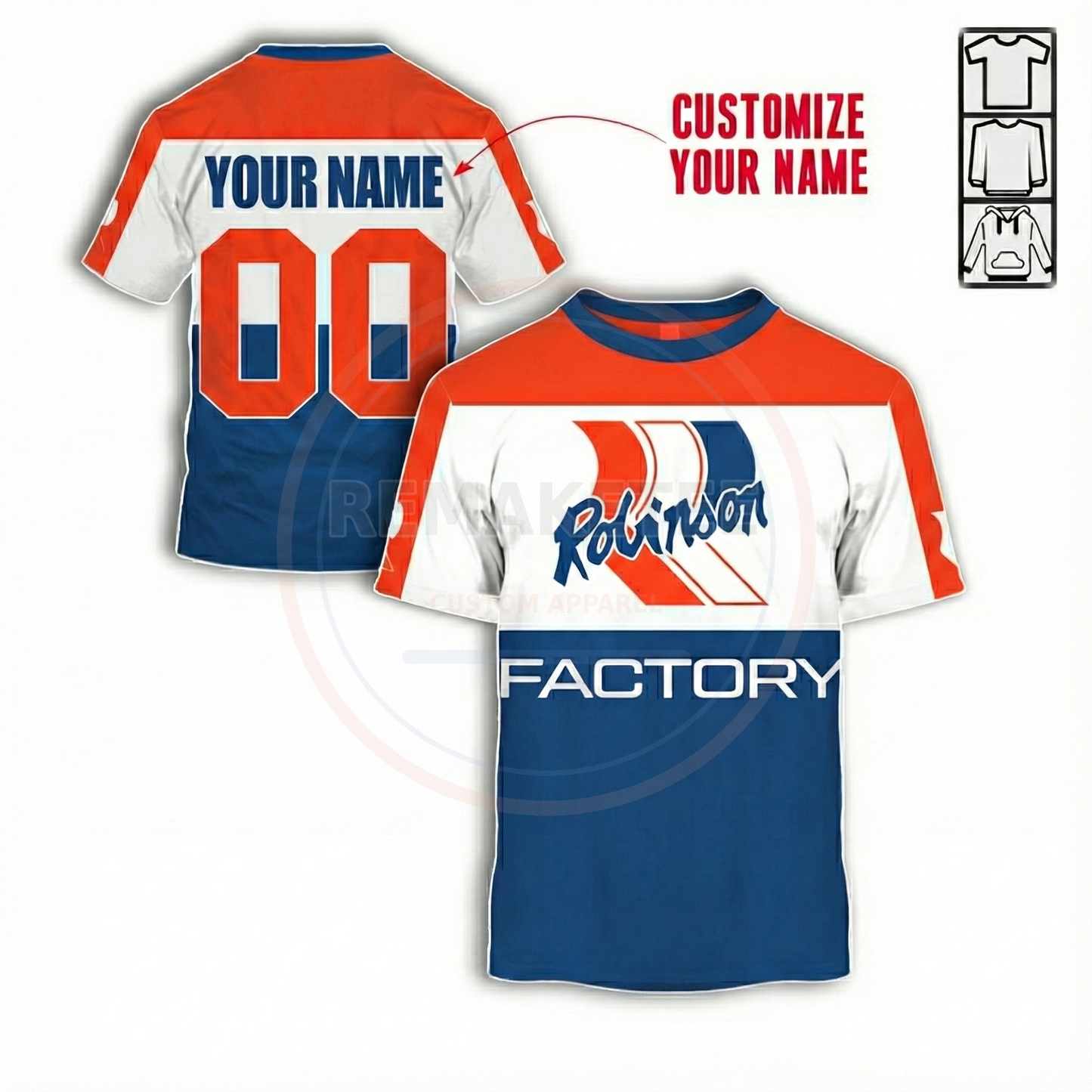 RemakeTee Custom Vintage Retro BMX Racing Jersey 129