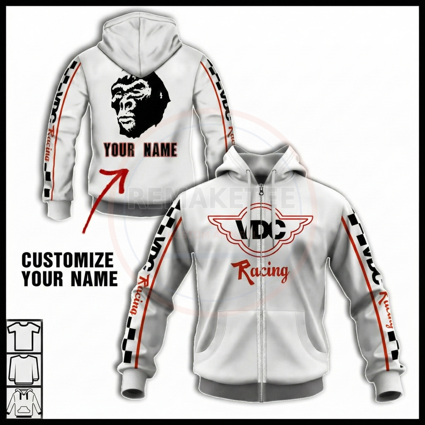 RemakeTee Custom Vintage Retro BMX Racing Jersey 130