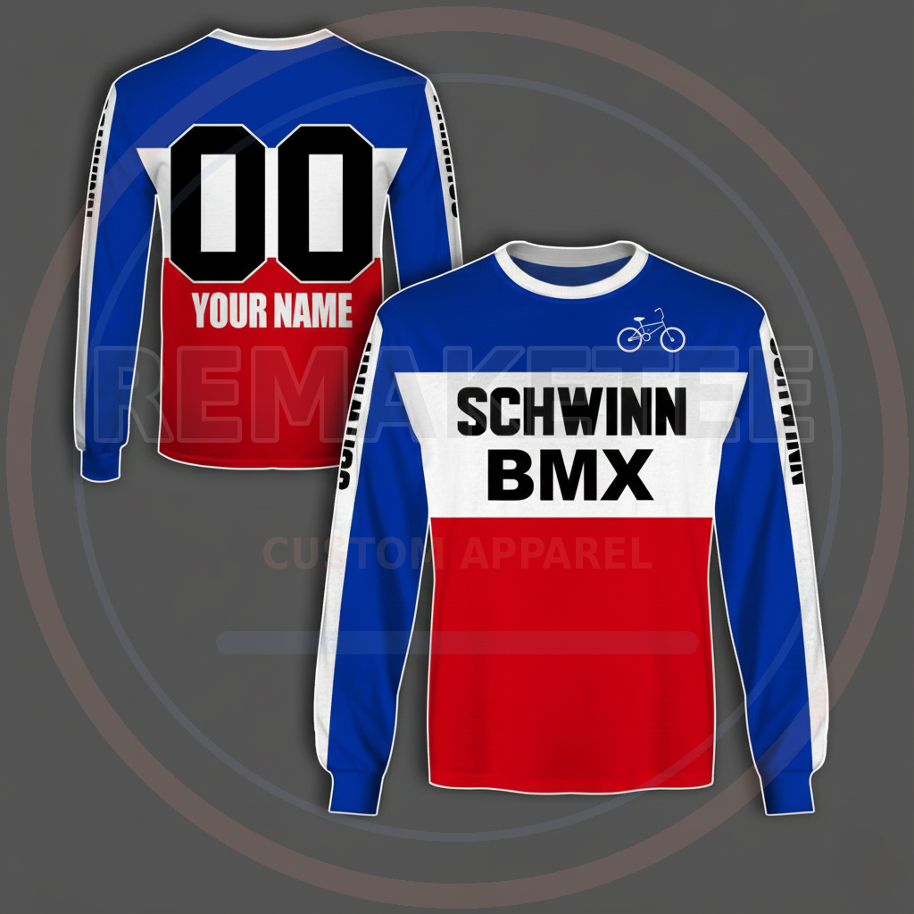 RemakeTee Custom Vintage Retro BMX Racing Jersey 131