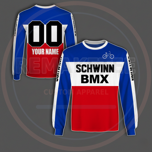 RemakeTee Custom Vintage Retro BMX Racing Jersey 131