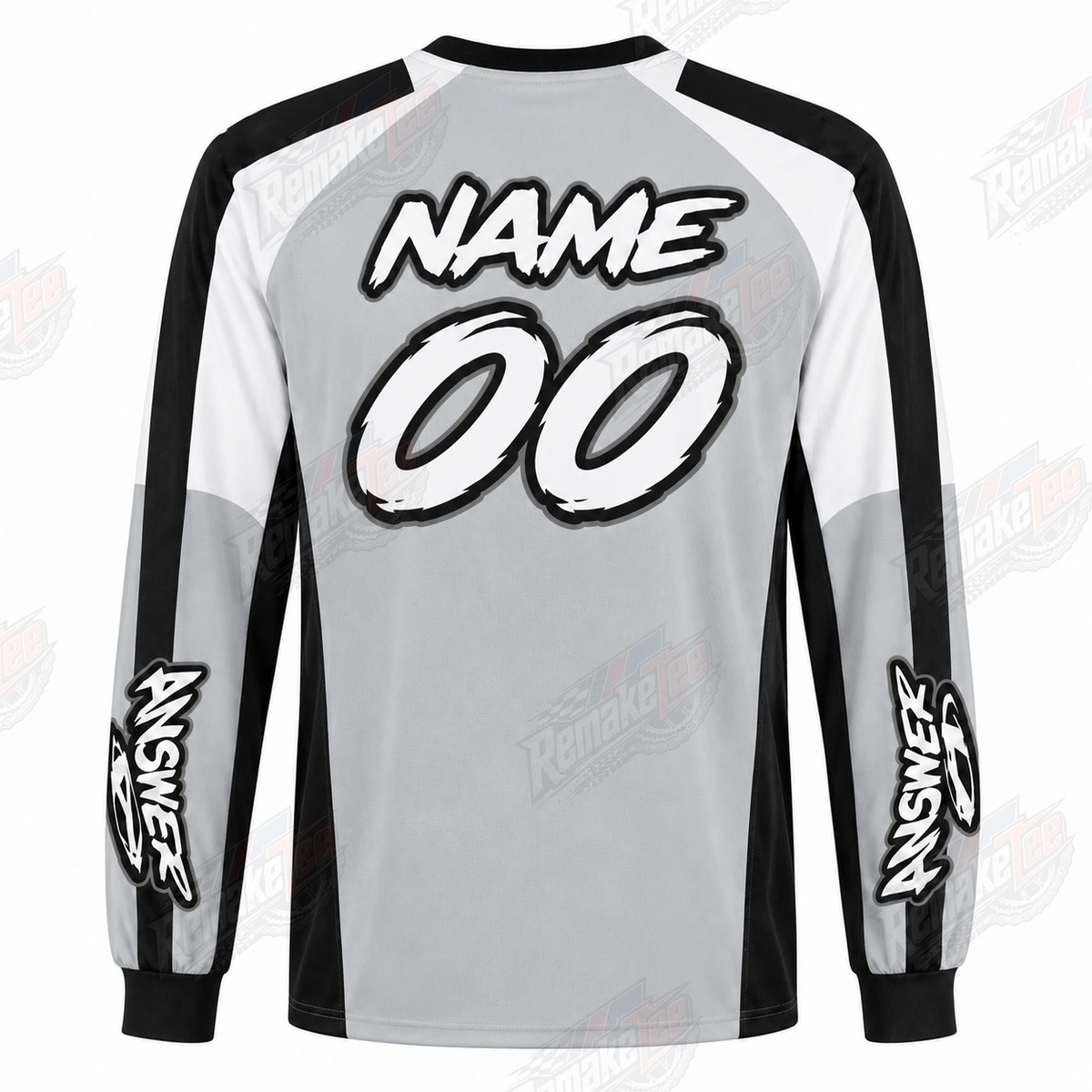 Answer Racing Grey Black vintage VMX racing jersey - alternate product view