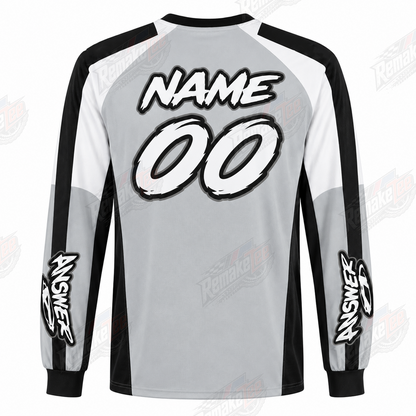 Answer Racing Grey Black vintage VMX racing jersey - alternate product view