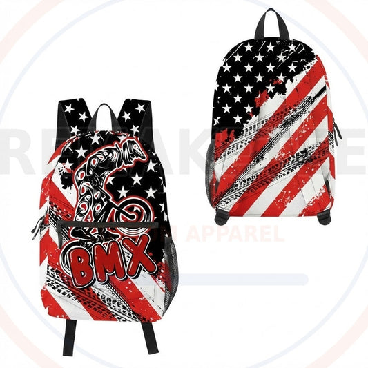 RemakeTee Custom Vintage Retro BMX Racing Backpack 006