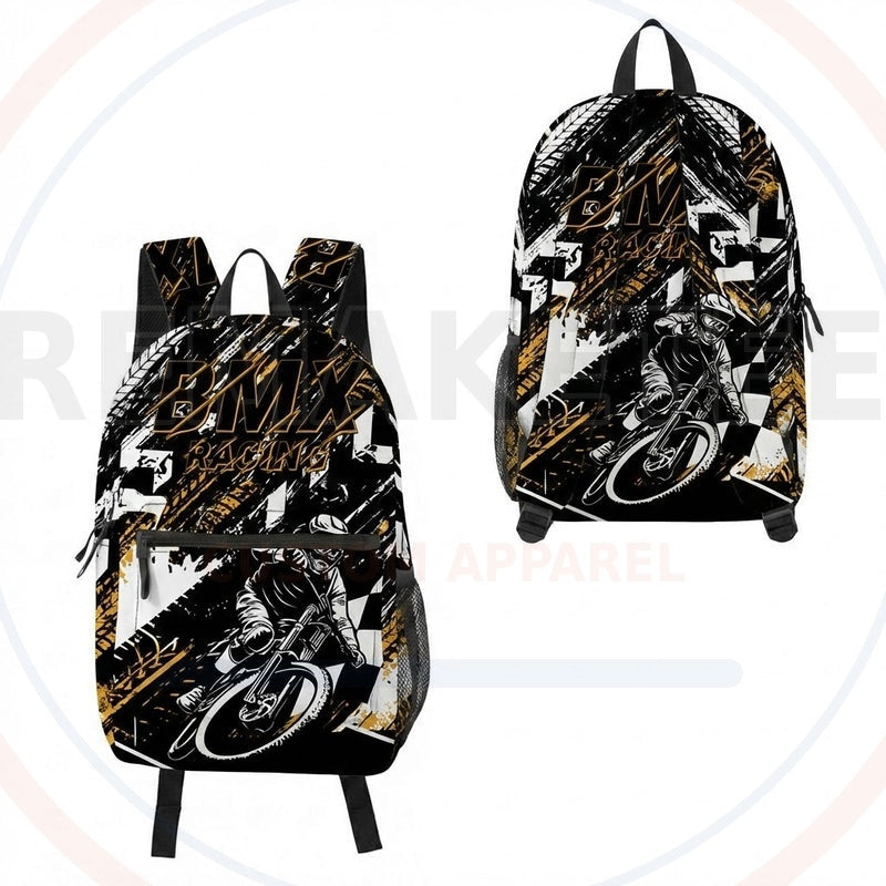 RemakeTee Custom Vintage Retro BMX Racing Backpack 048