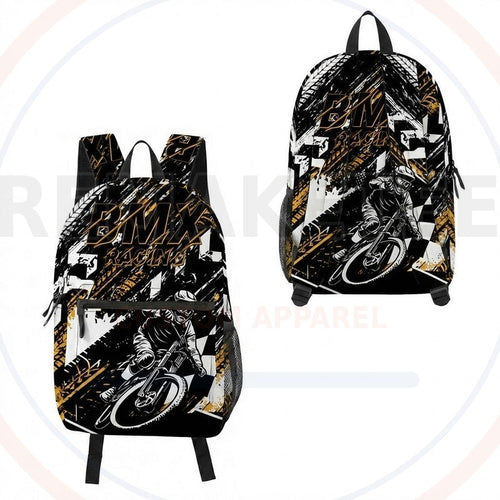 RemakeTee Custom Vintage Retro BMX Racing Backpack 048