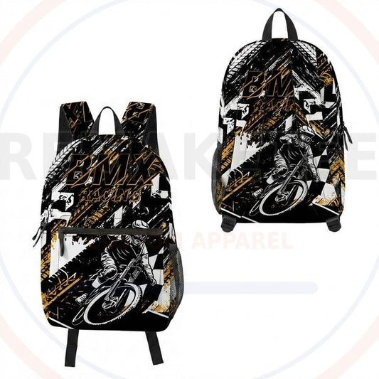 RemakeTee Custom Vintage Retro BMX Racing Backpack 048