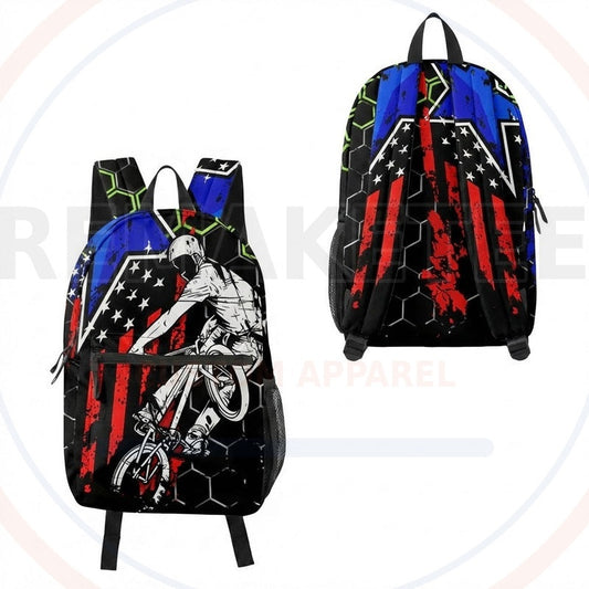 RemakeTee Custom Vintage Retro BMX Racing Backpack 063